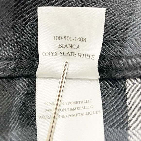 Rails Bianca Shirt Dress Onyx Slate Gray & White Plaid Button Front Size Small - Picture 10 of 13